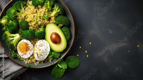 Vegetarian buddha bowl with...
