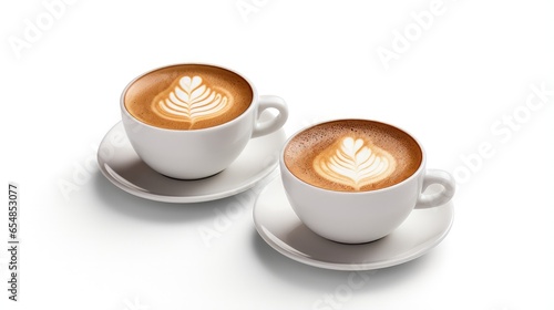 White background with coffe...