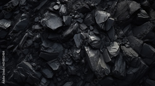 Coal as energy source for industry viewed from above