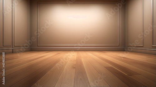 Closeup of an empty wooden ...