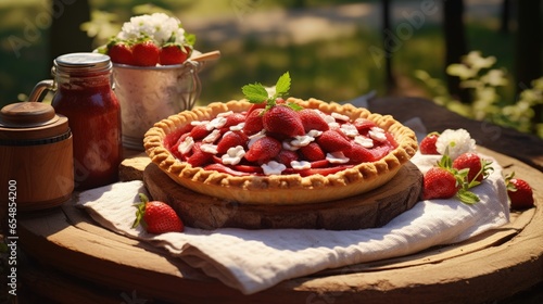 Fresh strawberry and cream ...