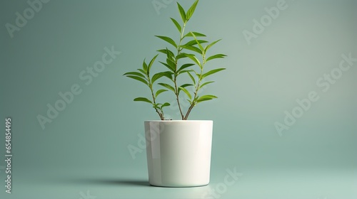 Graph shaped potted plant
