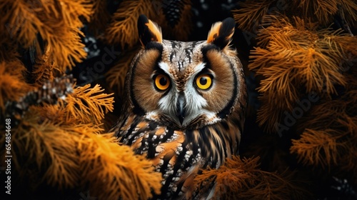 Concealed image of owl with...