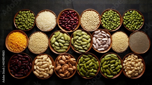 Different types of grains i...