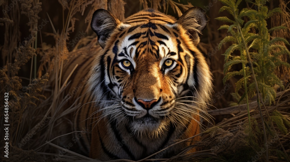 Indian tiger from Corbett Reserve Indian tiger from Corbett Reserve