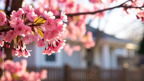 Cherry blossom tree with pi...
