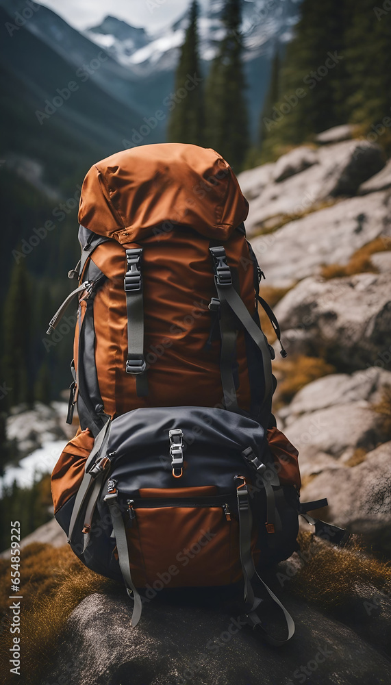 Embark on outdoor adventures with the ideal camping backpack Stock ...