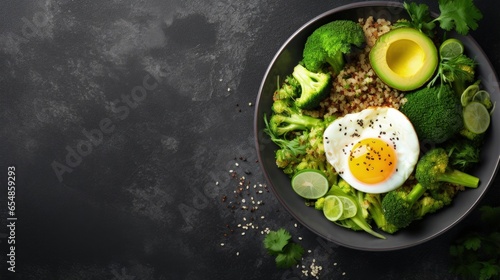 Vegetarian buddha bowl with...