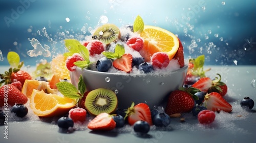 Healthy summer fruit salad ...