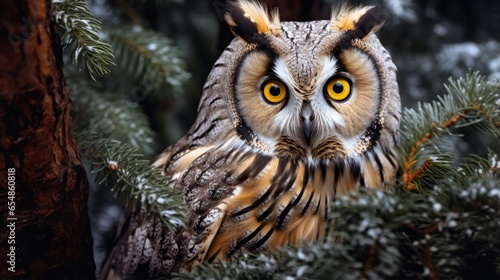 Concealed image of owl with...