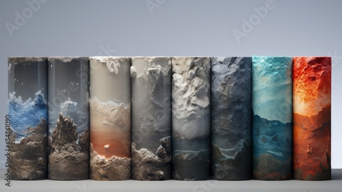 Icelandic ice core displays...