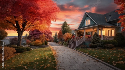 Front walkway view of resid...