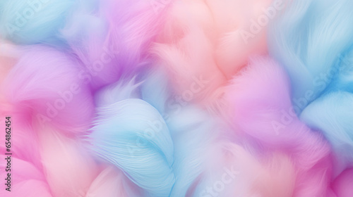 Colorful cotton candy in soft pastel color pattern background