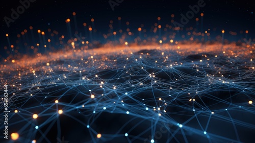 Flow of data visualization ...