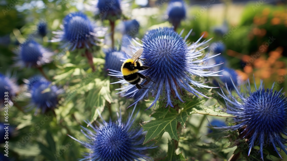 Bombus lucorum bumble bee and other pollinators are attracted to the
