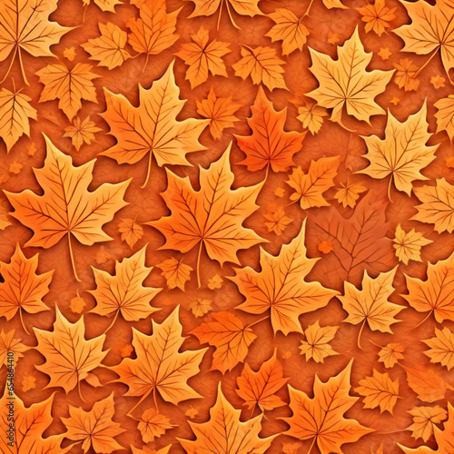 autumn leaves background. generative ai
