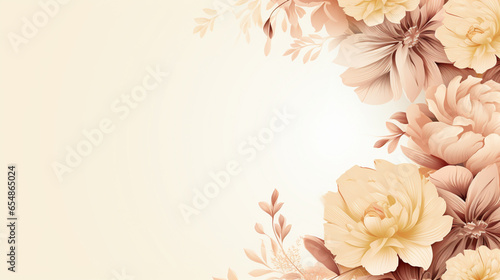 Floral background with copy space