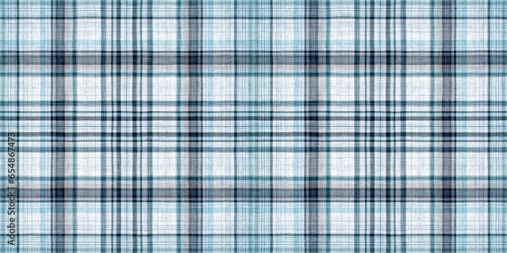 Minimal winter blue tartan linen border. Banner of unisex country cottage plain cotton plaid endless edging. Minimal winter blue tartan linen border. Banner of unisex country cottage plain cotton plaid endless edging.