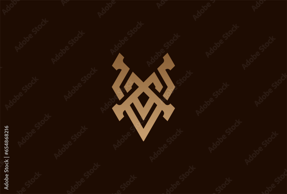 initials XV or VX logo. monogram logo design combination of letters X and V in gold color. usable for brand and business logos. flat design logo template element. vector illustration initials XV or VX logo. monogram logo design combination of letters X and V in gold color. usable for brand and business logos. flat design logo template element. vector illustration