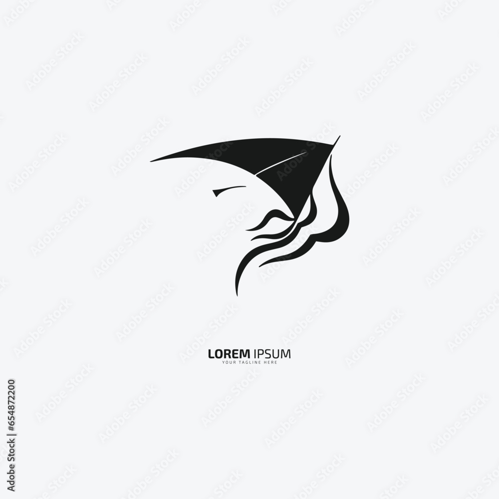 Fototapeta premium kite logo, kite icon, kite vector isolated on white background