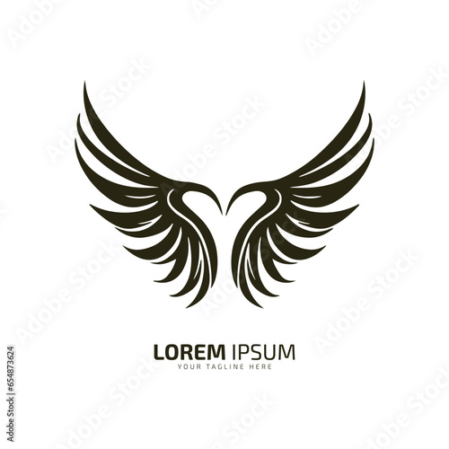 wings logo, wings icon, wings vector, wings silhouette isolated