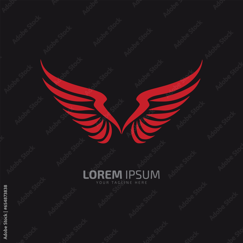 wings logo, wings icon, wings vector, wings silhouette on black ground wings logo, wings icon, wings vector, wings silhouette on black ground