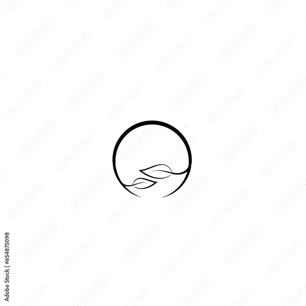 Leaf and herbs logo vector Leaf and herbs logo vector