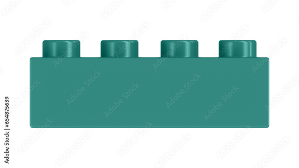 Celadon Green Block Isolated on a White Background. Close Up View of a Plastic Children Game Brick for Constructors, Front View. High Quality 3D Rendering with a Work Path. 8K Ultra HD, 7680x4320 Celadon Green Block Isolated on a White Background. Close Up View of a Plastic Children Game Brick for Constructors, Front View. High Quality 3D Rendering with a Work Path. 8K Ultra HD, 7680x4320