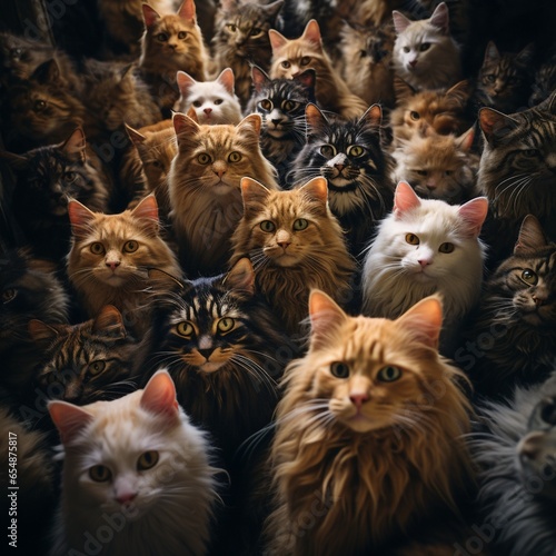 A photo with only cats © Pixelkram