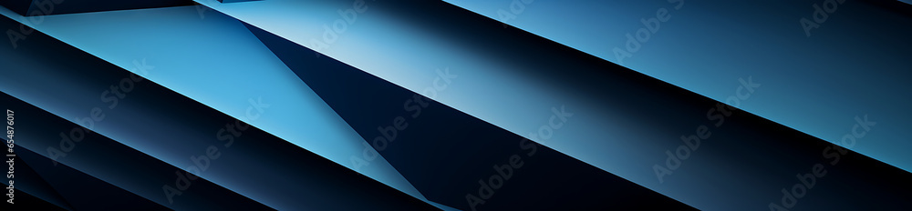 Photorealistic Blue Triangle Abstraction Photorealistic Blue Triangle Abstraction