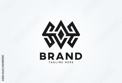 Initial SOS logo. monogram logo design combination of letters S and O. vector illustration 
