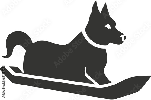 Dog sled icon