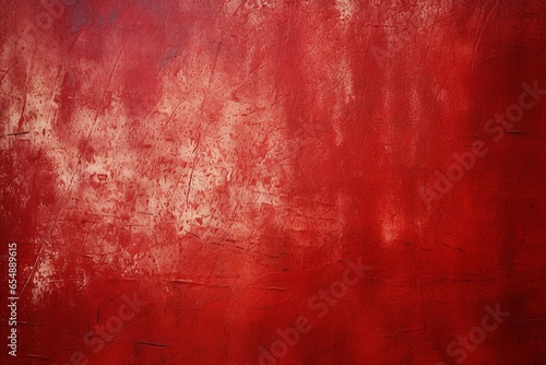 Red white scratched canvas radiates texture, boldness, and graininess, creating a visually striking composition with elements of noise, gradient, and contrast in this textured photographic masterpiece