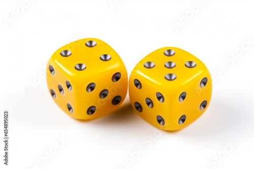 Dice on isolated White background