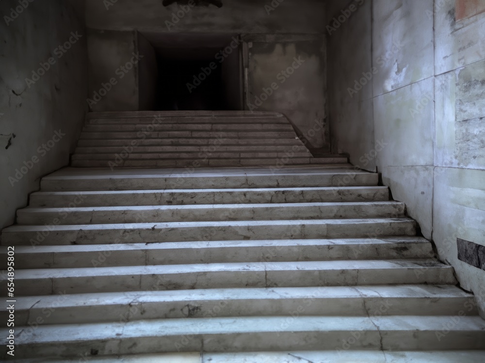 Unusual mysterious staircase