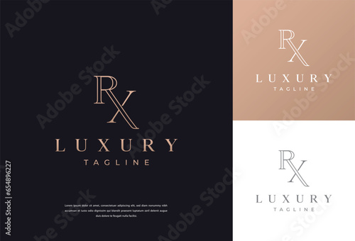 RX Logo Letter Monogram Slash with Modern logo designs template