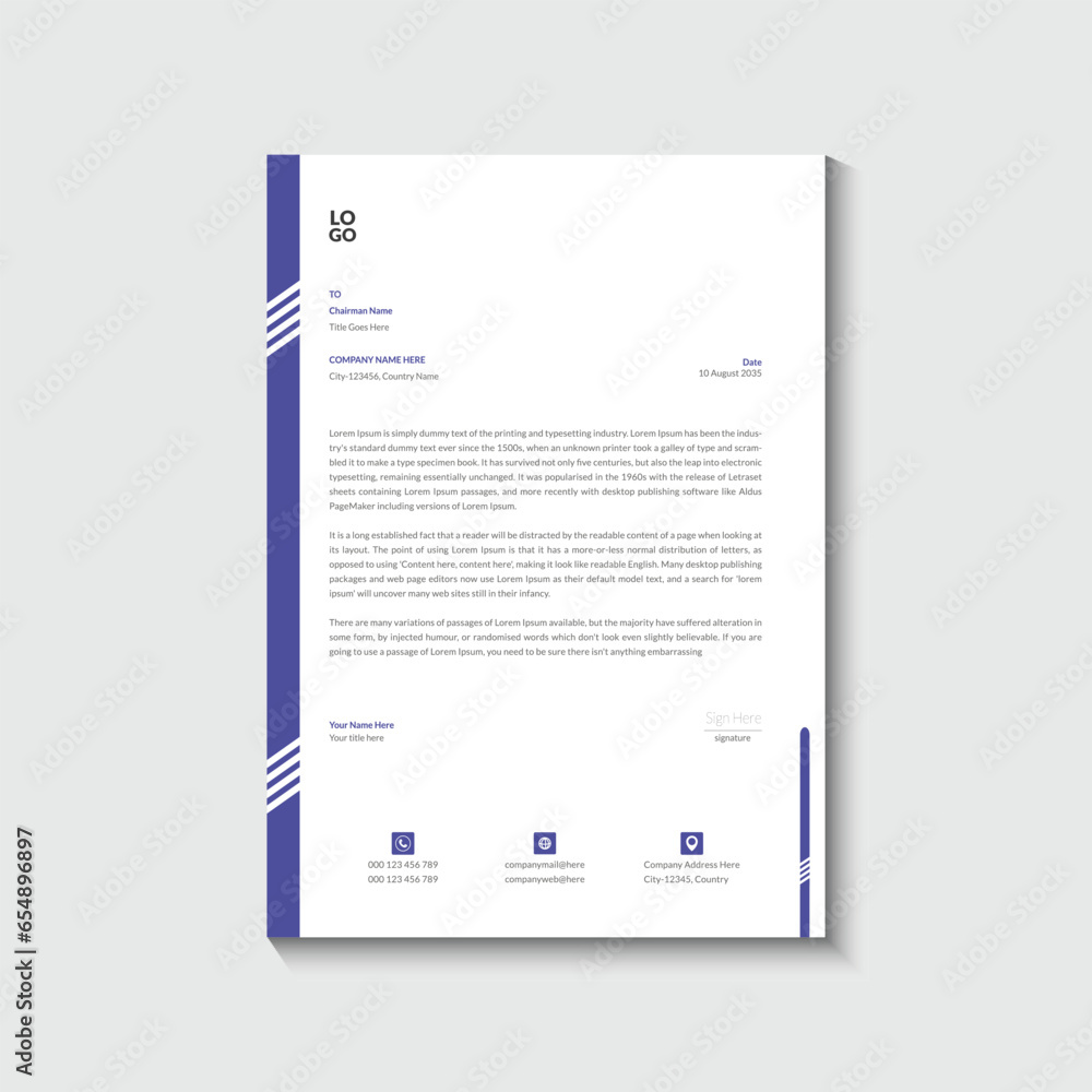 Business Letterhead Design Template Business Letterhead Design Template