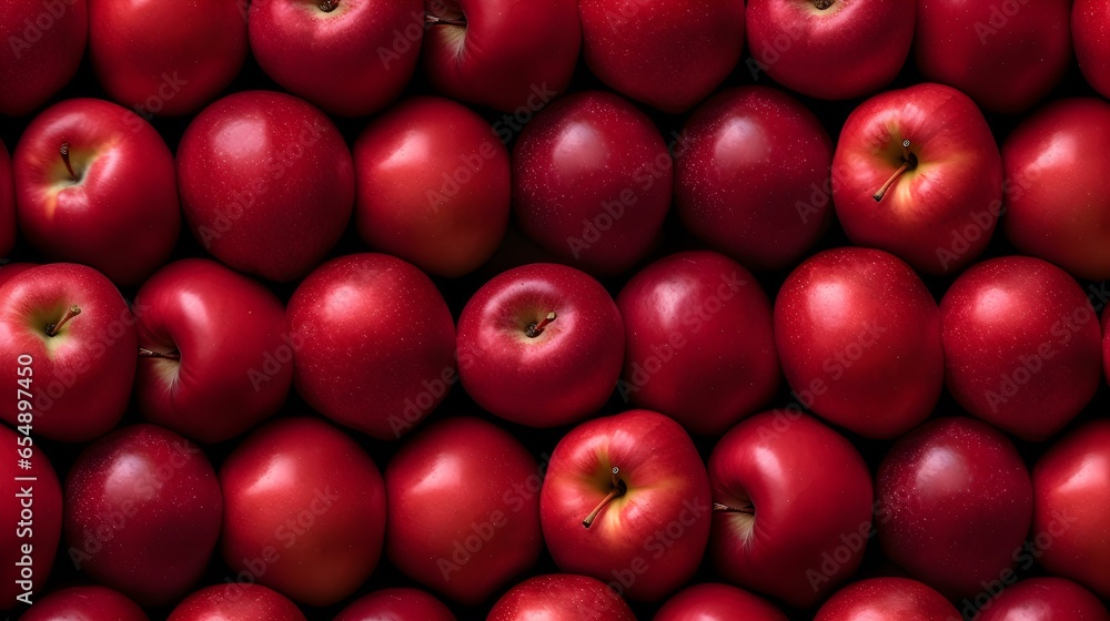 Seamless Background of red Apples. Top View Seamless Background of red Apples. Top View
