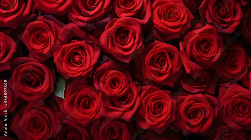 Seamless Background of red Roses. Top View Seamless Background of red Roses. Top View