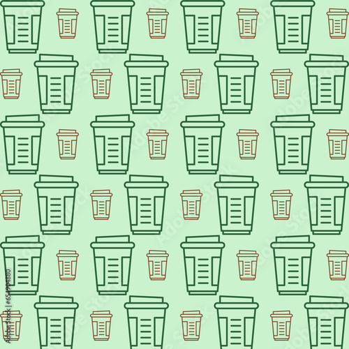 Vector illustration of disposable seamless pattern background