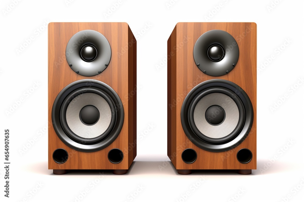 Loud speaker on isolated White background Loud speaker on isolated White background