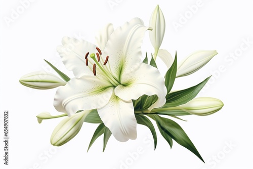 Flower on isolated White background