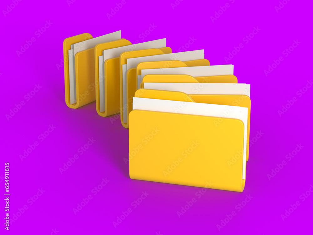 Computer folders. Data concept. Files Priorities Computer folders. Data concept. Files Priorities