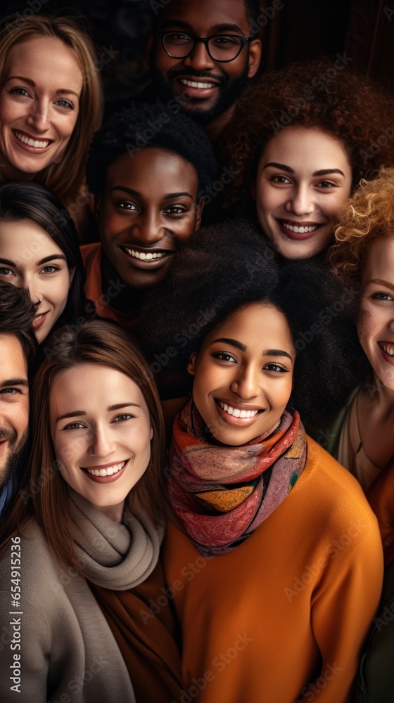Obraz premium Diversity - People of all races and genders together