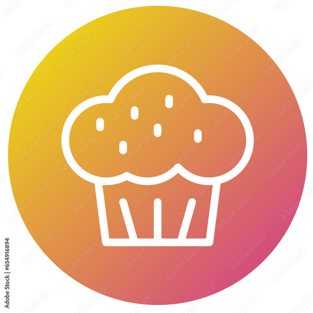 Muffin Vector Icon Design Illustration Muffin Vector Icon Design Illustration