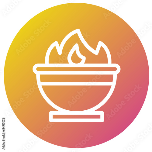 Cauldron Vector Icon Design Illustration