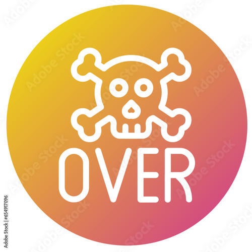 Game over Vector Icon Design Illustration