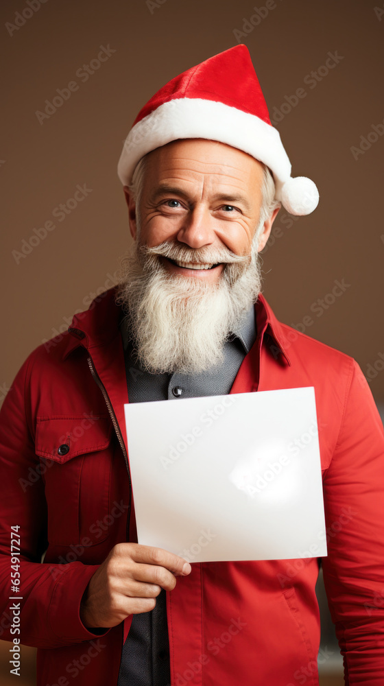 Naklejka premium Man with word Sale in background