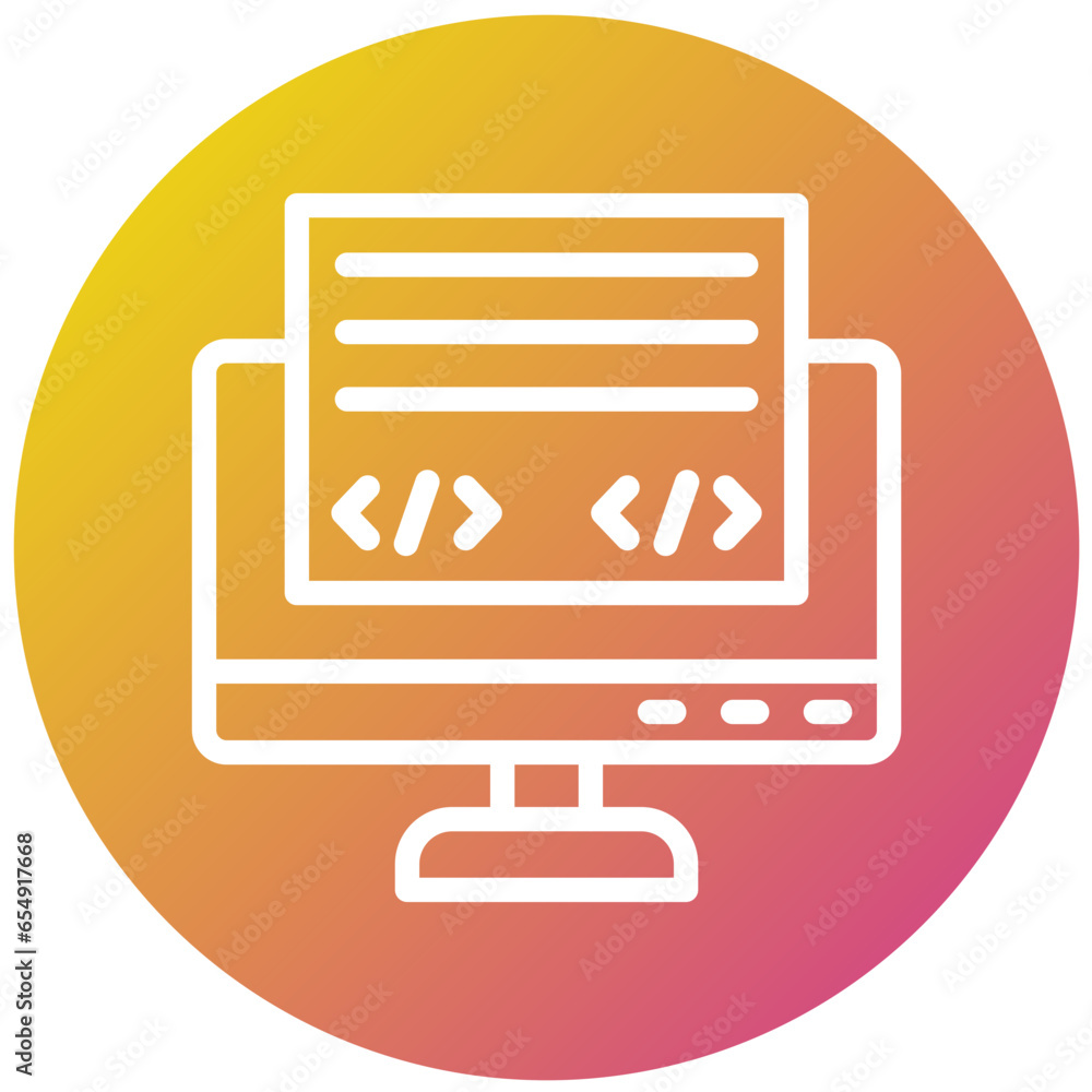 Front End Vector Icon Design Illustration Front End Vector Icon Design Illustration