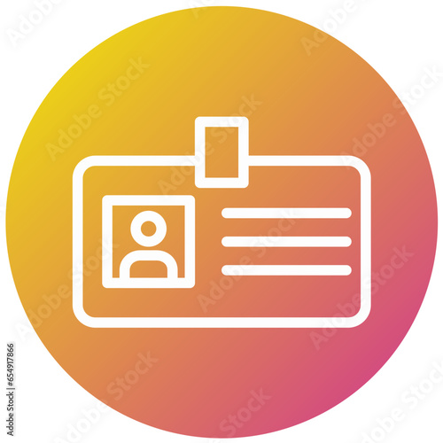 Identification Vector Icon Design Illustration
